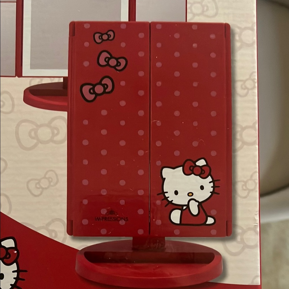 Hello Kitty Red LED Makeup Mirror